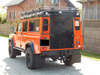 Bagażnik dachowy Land Rover Defender 110, bez siatki.