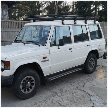 Bagażnik dachowy Mitsubishi Pajero 1, 1982-1991r., Long, 5 drzwi, z siatką