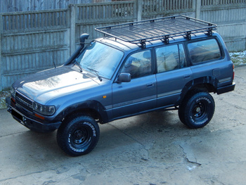 Bagażnik dachowy Toyota Land Cruiser J95 series od 1996 do 2002r., z siatką