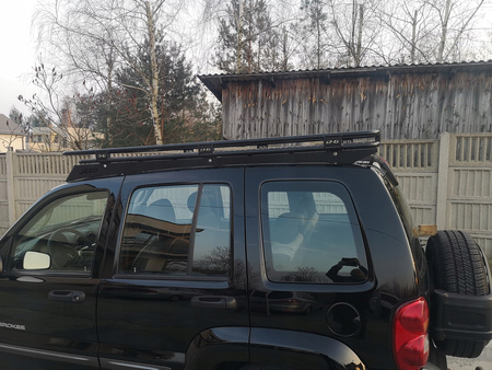 Bagażnik dachowy JEEP Cherokee/Liberty KJ, gen. 2 od 2001 do 2007 r., z siatką