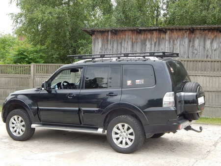 Bagażnik dachowy Mitsubishi Pajero 3 / 4 , short, 3 drzwi, z siatką