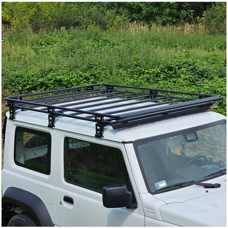 Bagażnik dachowy Suzuki Jimny 4 bez siatki + Owiewka, komplet 