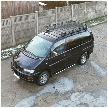 Bagażnik dachowy Mitsubishi Delica Space Gear, z siatką, wymiary: 130 cm x 220 cm