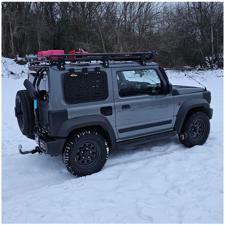 Bagażnik dachowy Suzuki Jimny 4 z siatką + Owiewka, komplet