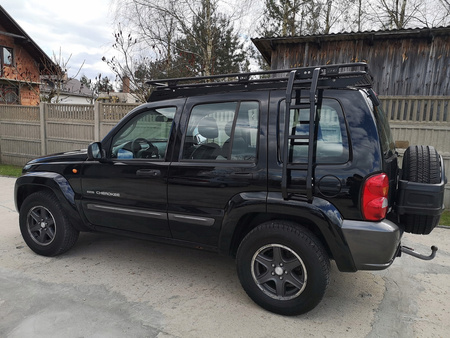 Bagażnik dachowy JEEP Cherokee/Liberty KJ, gen. 2 od 2001 do 2007 r., z siatką