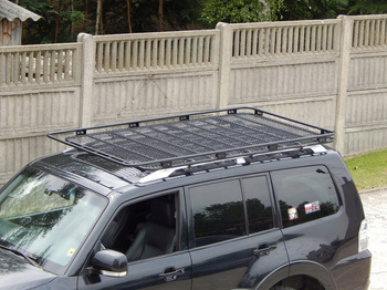 Bagażnik dachowy Mitsubishi Pajero 3 / 4 , Long, 5 drzwi, z siatką