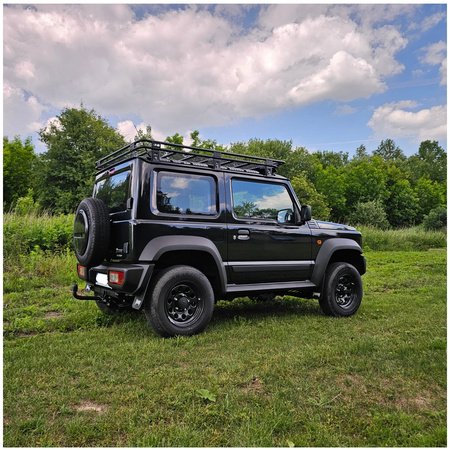 Bagażnik dachowy Suzuki Jimny 4 z siatką + Owiewka, komplet