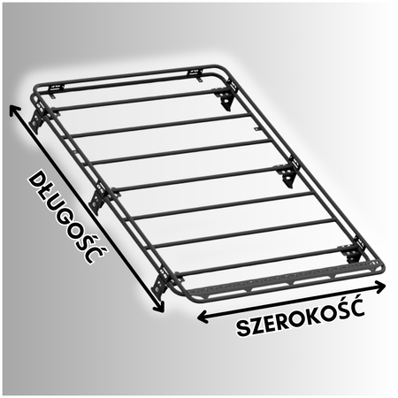 Bagażnik dachowy JEEP Cherokee XJ, gen. 1 od 1987 do 2001 r., bez siatki