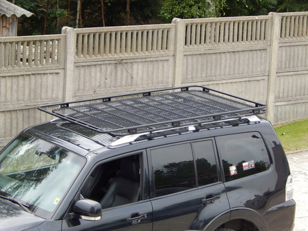 Bagażnik dachowy Mitsubishi Pajero 3 / 4 , short, 3 drzwi, z siatką