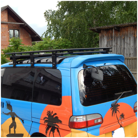 Bagażnik dachowy Mitsubishi Delica Space Gear, z siatką, wymiary: 127 cm x 180 cm