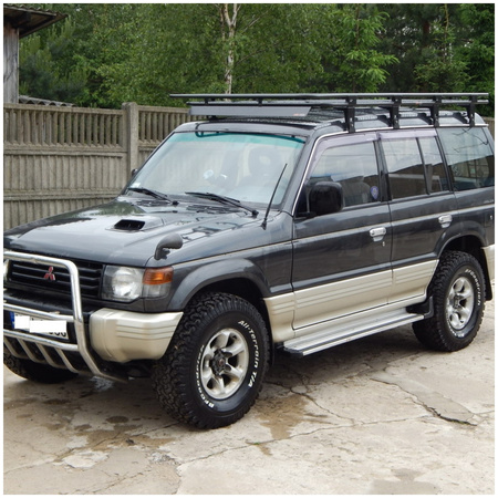 Bagażnik dachowy Mitsubishi Pajero 2, Long, 5 drzwi, 1991-1999r., bez siatki