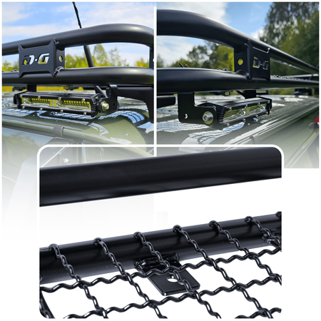 Bagażnik dachowy Toyota Land Cruiser 90, od 1996 do 2002r. z siatką
