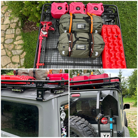 Bagażnik dachowy Suzuki Samurai, z siatką