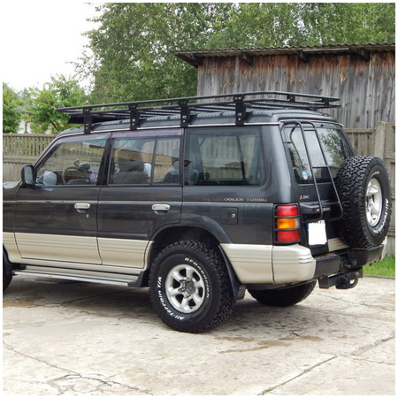Bagażnik dachowy Mitsubishi Pajero 2, Long, 5 drzwi, 1991-1999r., bez siatki
