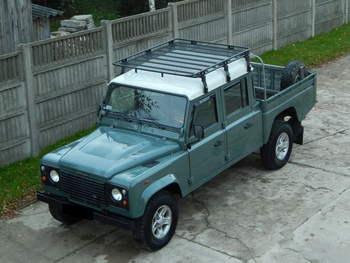 Bagażnik dachowy Land Rover Defender 130, bez siatki