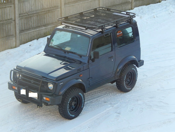 Bagażnik dachowy Suzuki Samurai, z siatką