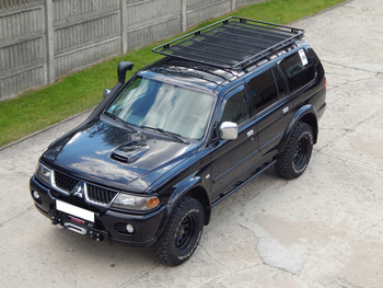 Bagażnik dachowy Mitsubishi Pajero Sport 1, z siatką