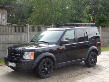 Bagażnik dachowy Land Rover Discovery III, IV od 2004 do 2017 r. krótki, z siatką. Niski uchwyt.