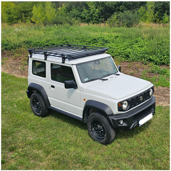 Bagażnik dachowy Suzuki Jimny 4 bez siatki + Owiewka, komplet 